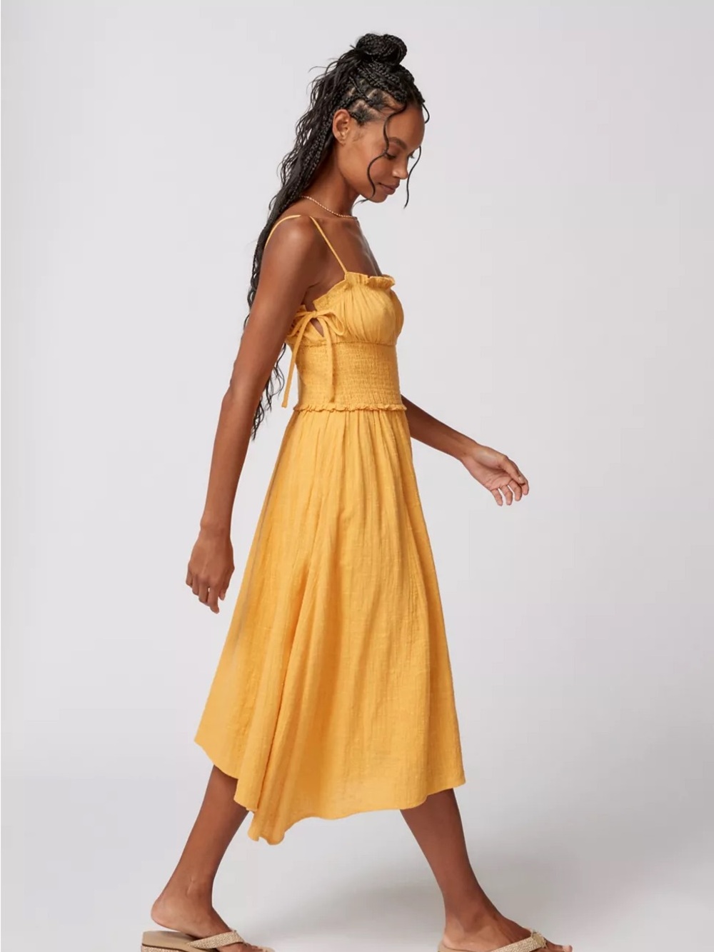 UO Douro Gauzey Sweet Midi Dress